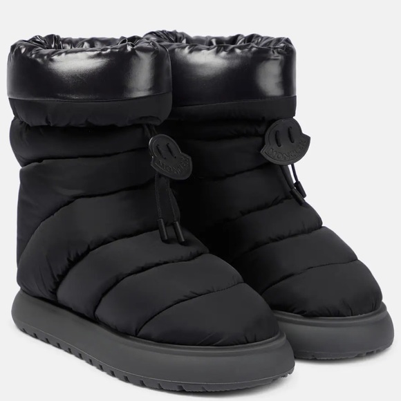 Moncler Gaia Mid Puffer Boots in Black - Picture 7 of 8